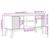 vidaXL Έπιπλο Τηλεόρασης OLDEN Καφέ 114x43x57 εκ. Μασίφ Ξύλο Πεύκου