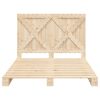 vidaXL Πλαίσιο Κρεβατιού με Κεφαλάρι 140x200 εκ. από Μασίφ Ξύλο Πεύκου