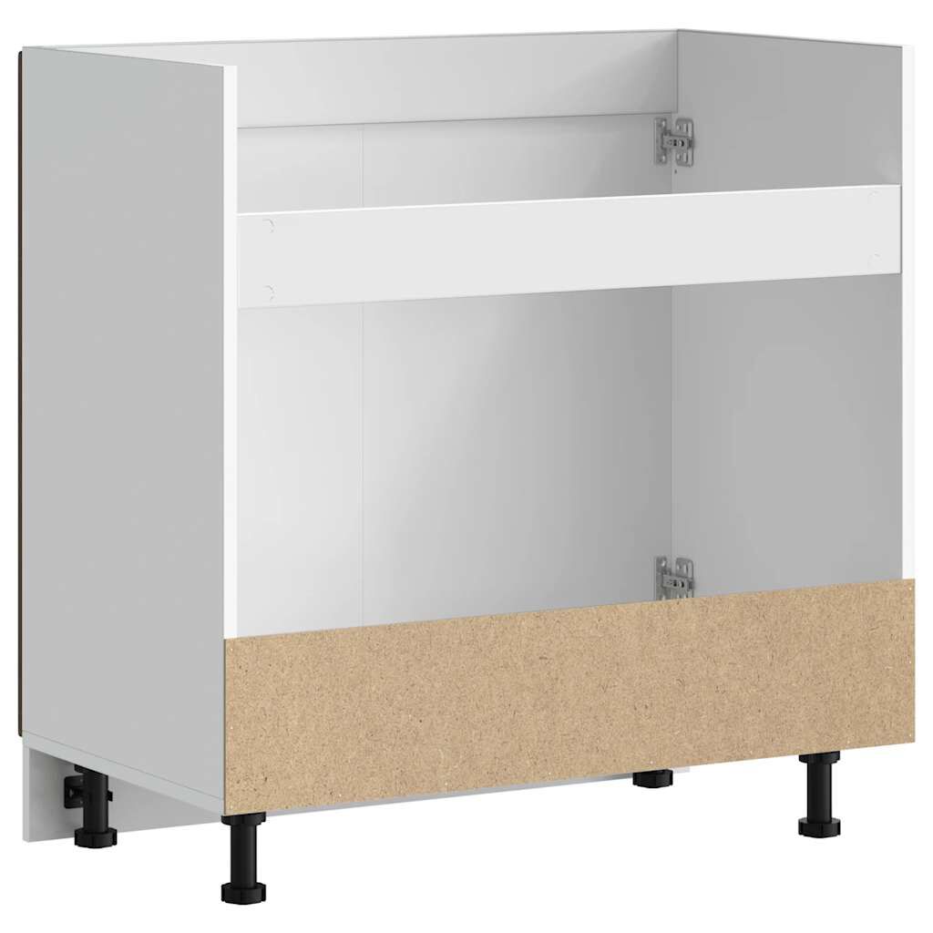 vidaXL Ντουλάπι βάσης νεροχύτη "Kalmar" Καφέ δρυς 80x46x81,5 cm