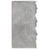vidaXL Μπουφές Γκρι Σκυροδέματος 36x35,5x67,5 εκ. Επεξεργασμένο Ξύλο