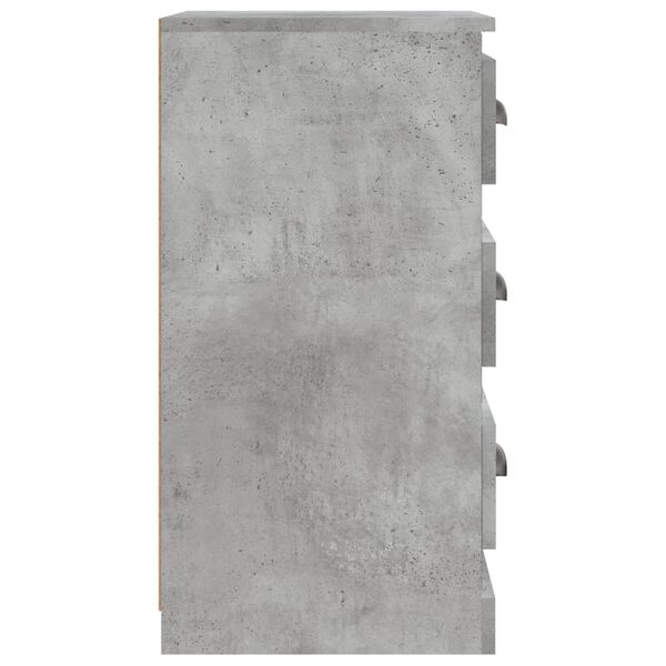 vidaXL Μπουφές Γκρι Σκυροδέματος 36x35,5x67,5 εκ. Επεξεργασμένο Ξύλο