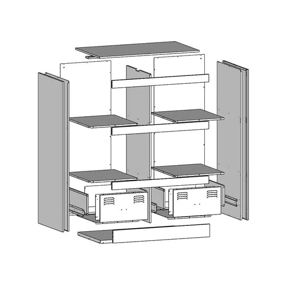 vidaXL Ντουλάπι Ανθρακί 67 x 39 x 95 εκ. από Ατσάλι