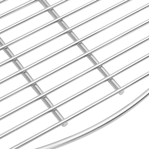 vidaXL BBQ Grill Grate Ασημί Ø57 εκ. Ανοξείδωτο ατσάλι