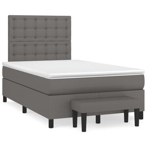 vidaXL &Kappa;&rho;&epsilon;&beta;ά&tau;&iota; Boxspring &mu;&epsilon; &Sigma;&tau;&rho;ώ&mu;&alpha; &Gamma;&kappa;&rho;&iota; 120x190&epsilon;&kappa;. &alpha;&pi;ό &Sigma;&upsilon;&nu;&theta;&epsilon;&tau;&iota;&kappa;ό &Delta;έ&rho;&mu;&alpha;