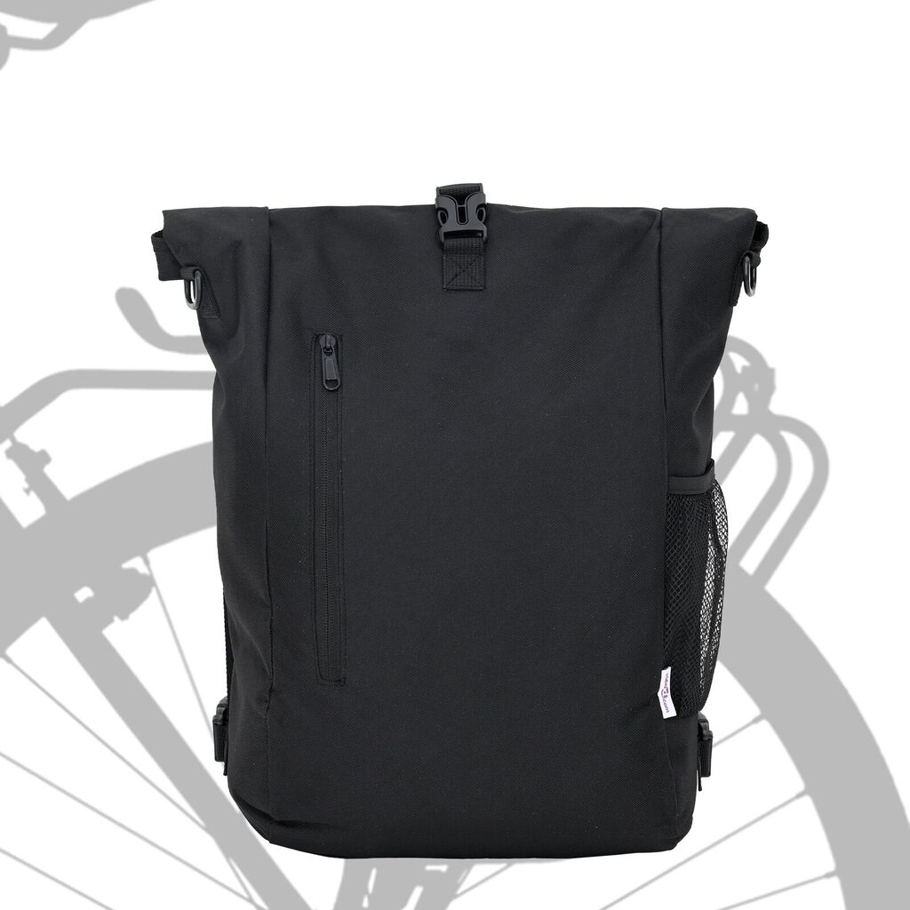 vidaXL Τσάντα Ποδηλάτου για Ράφι 20 L Μαύρη 31x13x58 εκ