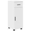 vidaXL Σετ Επίπλων Μπάνιου με συρτάρι 4 pcs Λευκό 30 x 35 x 192 εκ.