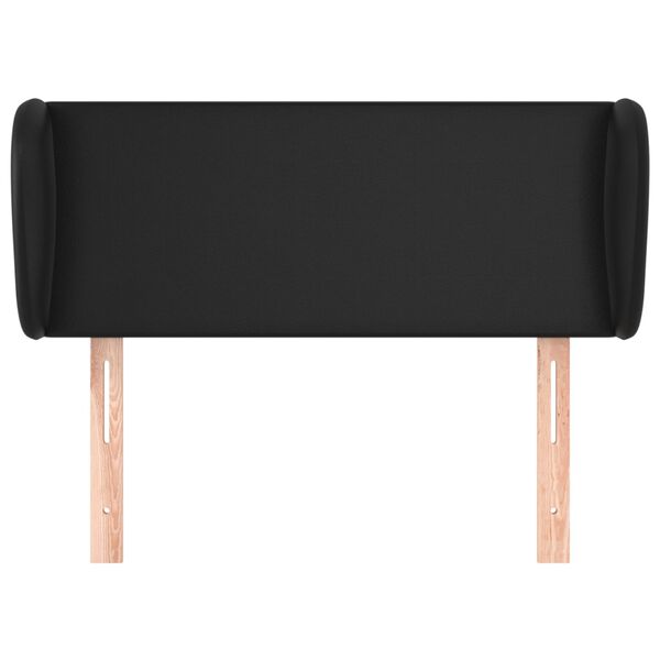 vidaXL Κεφαλάρι με Πτερύγια Μαύρο 103x23x78/88 εκ. Συνθετικό Δέρμα