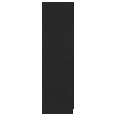 vidaXL Ντουλάπα Μαύρη 80 x 52 x 180 εκ. από Μοριοσανίδα