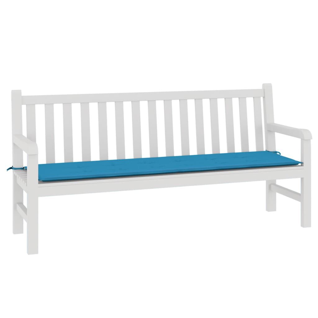 vidaXL Μαξιλάρι Πάγκου Κήπου Μπλε 180 x 50 x 3 εκ. Ύφασμα Oxford