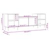 vidaXL Έπιπλο Τηλεόρασης Λευκό 160 x 35 x 55 εκ. Επεξεργασμένο Ξύλο