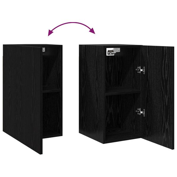 vidaXL Σετ επίπλου τηλεόρασης 7 pcs Μαύρη δρυς 30.5 x 30 x 60 εκ.