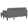 vidaXL Σετ Καναπέ 2 pcs Σκούρο γκρι 173 x 131 x 67 εκ ύφασμα