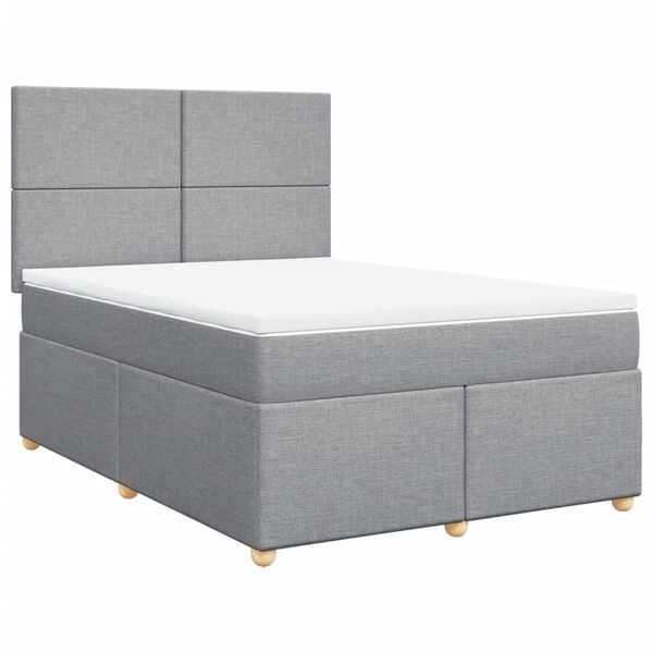 vidaXL &Kappa;&rho;&epsilon;&beta;ά&tau;&iota; Boxspring &mu;&epsilon; &Sigma;&tau;&rho;ώ&mu;&alpha; &Alpha;&nu;&omicron;&iota;&chi;&tau;ό &Gamma;&kappa;&rho;&iota; 140x200 &epsilon;&kappa;. &Upsilon;&phi;&alpha;&sigma;&mu;ά&tau;&iota;&nu;&omicron;