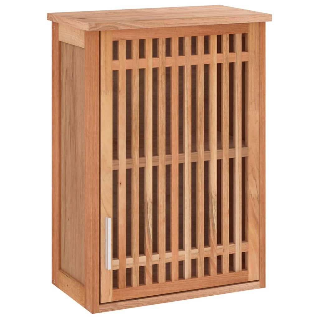 vidaXL Ντουλάπι Μπάνιου Επιτοίχιο 42x23x60 εκ. από Μασίφ Ξύλο Καρυδιάς