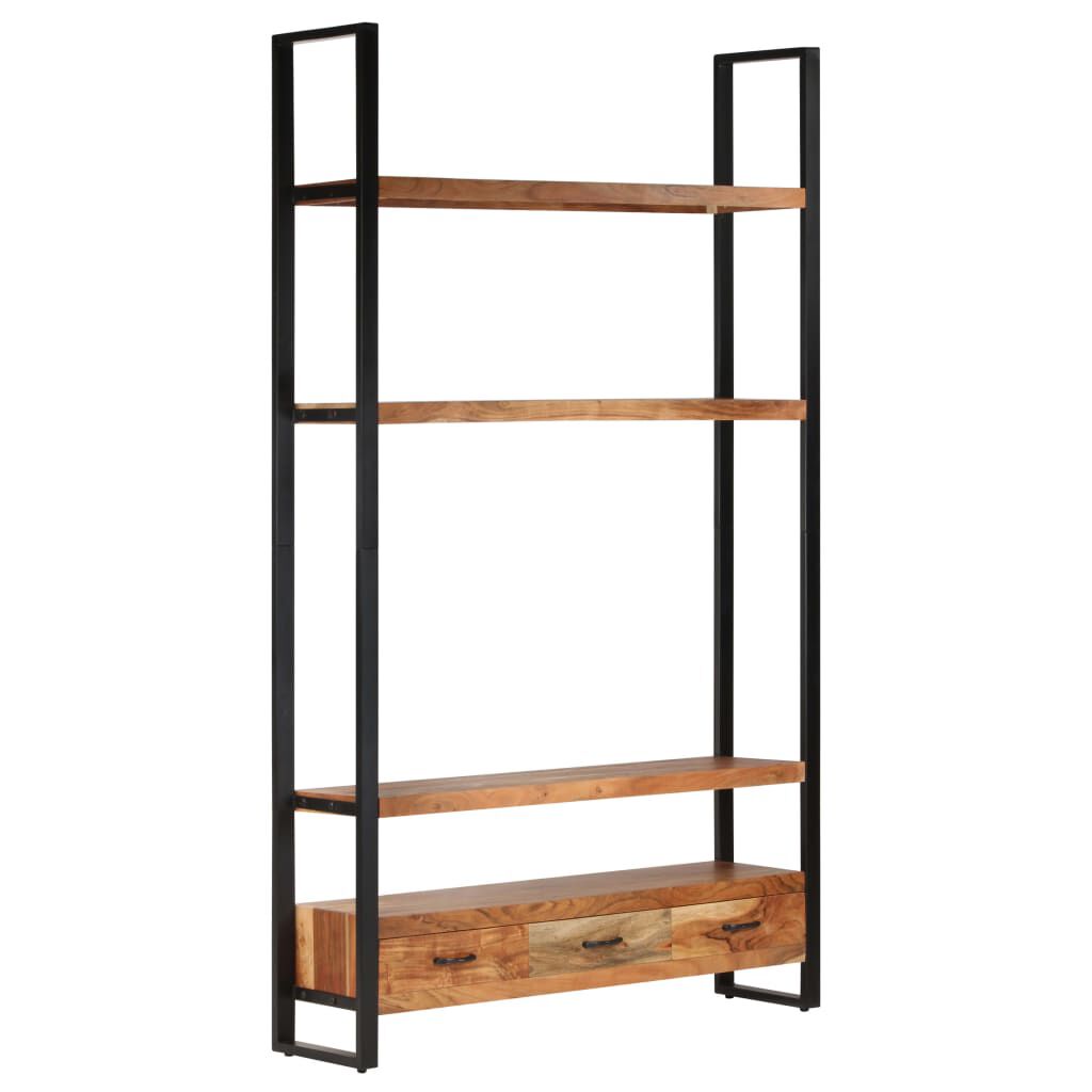 vidaXL Ραφιέρα 118 x 30 x 200 εκ. από Μασίφ Ακατέργαστο Ξύλο Μάνγκο