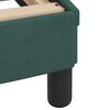 vidaXL Κρεβάτι με Στρώμα Σκούρο Πράσινο 140x200εκ. Βελούδινο