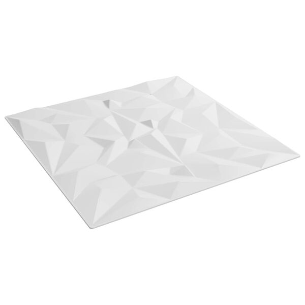 vidaXL &Pi;ά&nu;&epsilon;&lambda; &tau;&omicron;ί&chi;&omicron;&upsilon; 12 pcs &Lambda;&epsilon;&upsilon;&kappa;ό&sigmaf; 50 x 50 cm &Phi;&epsilon;&lambda;&iota;&zeta;ό&lambda; XPS