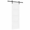 vidaXL Συρόμενη Πόρτα Λευκό και μαύρο 78 x 232 cm