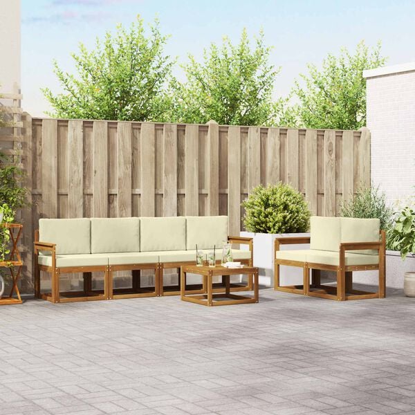 vidaXL &Sigma;&epsilon;&iota;&rho;ά &Kappa;&alpha;&nu;&alpha;&pi;έ &Epsilon;&xi;&omega;&tau;&epsilon;&rho;&iota;&kappa;&omicron;ύ &mu;&epsilon; &mu;&alpha;&xi;&iota;&lambda;ά&rho;&iota; 7 pcs &Phi;&upsilon;&sigma;&iota;&kappa;ό &kappa;&alpha;&iota; &Kappa;&rho;έ&mu;&alpha;