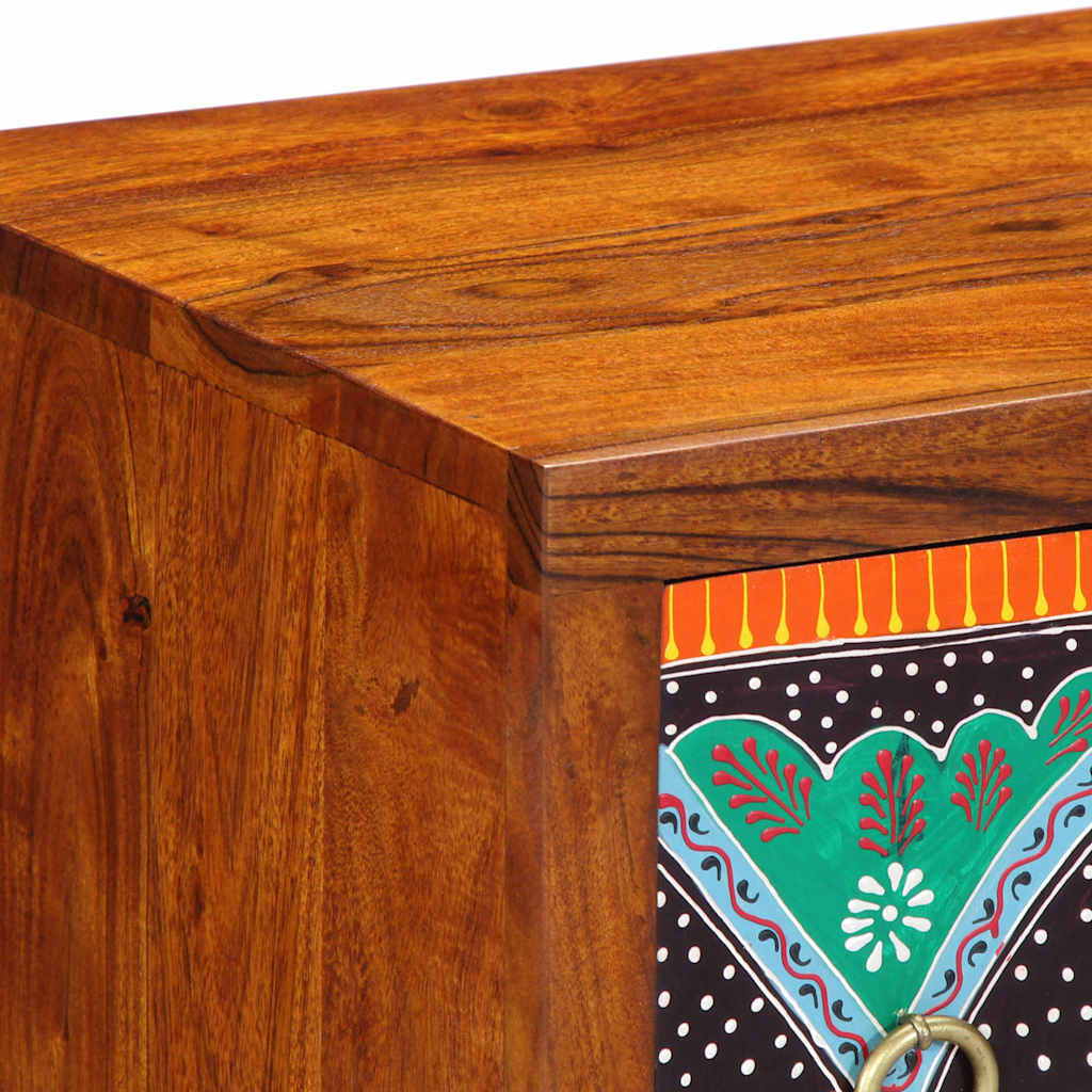 vidaXL Sideboard Πολύχρωμο 50x35x60 μασίφ ξύλο ακακίας