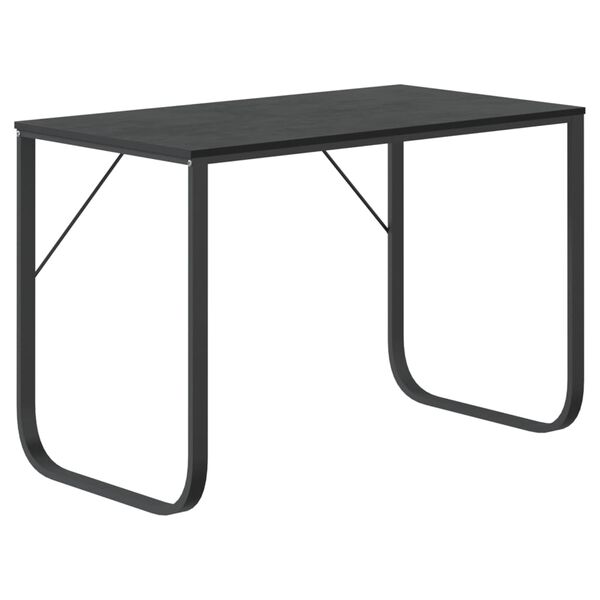 vidaXL Γραφείο Υπολογιστή Μαύρο 110 x 60 x 73 εκ. από Μοριοσανίδα