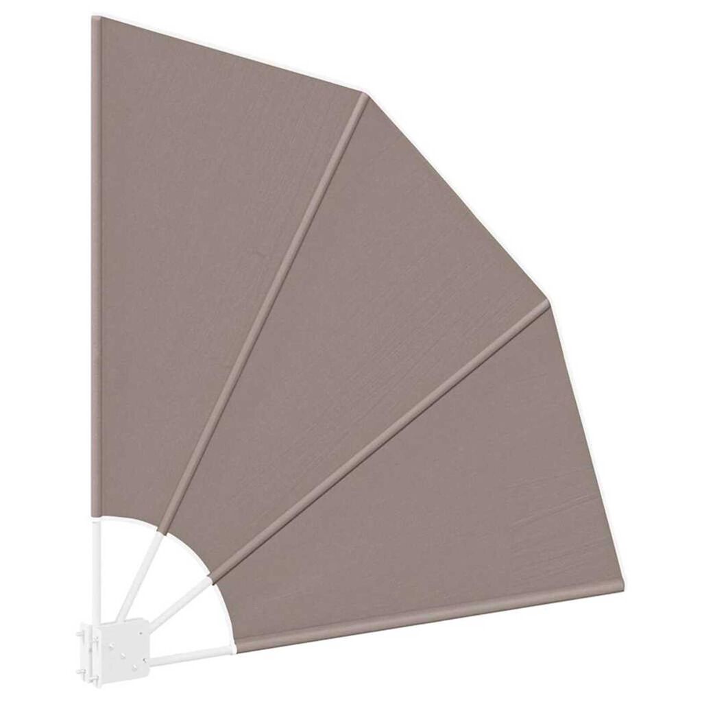vidaXL Αδιάφανο σκίαστρο μπαλκονιού Taupe 115 x 115 εκ ύφασμα