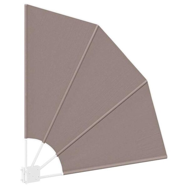 vidaXL Αδιάφανο σκίαστρο μπαλκονιού Taupe 115 x 115 εκ ύφασμα