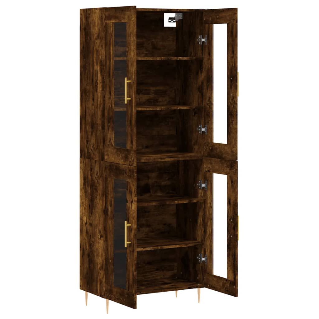 vidaXL Ντουλάπι Καπνιστή Δρυς 69,5x34x180 εκ. από Επεξεργασμένο Ξύλο