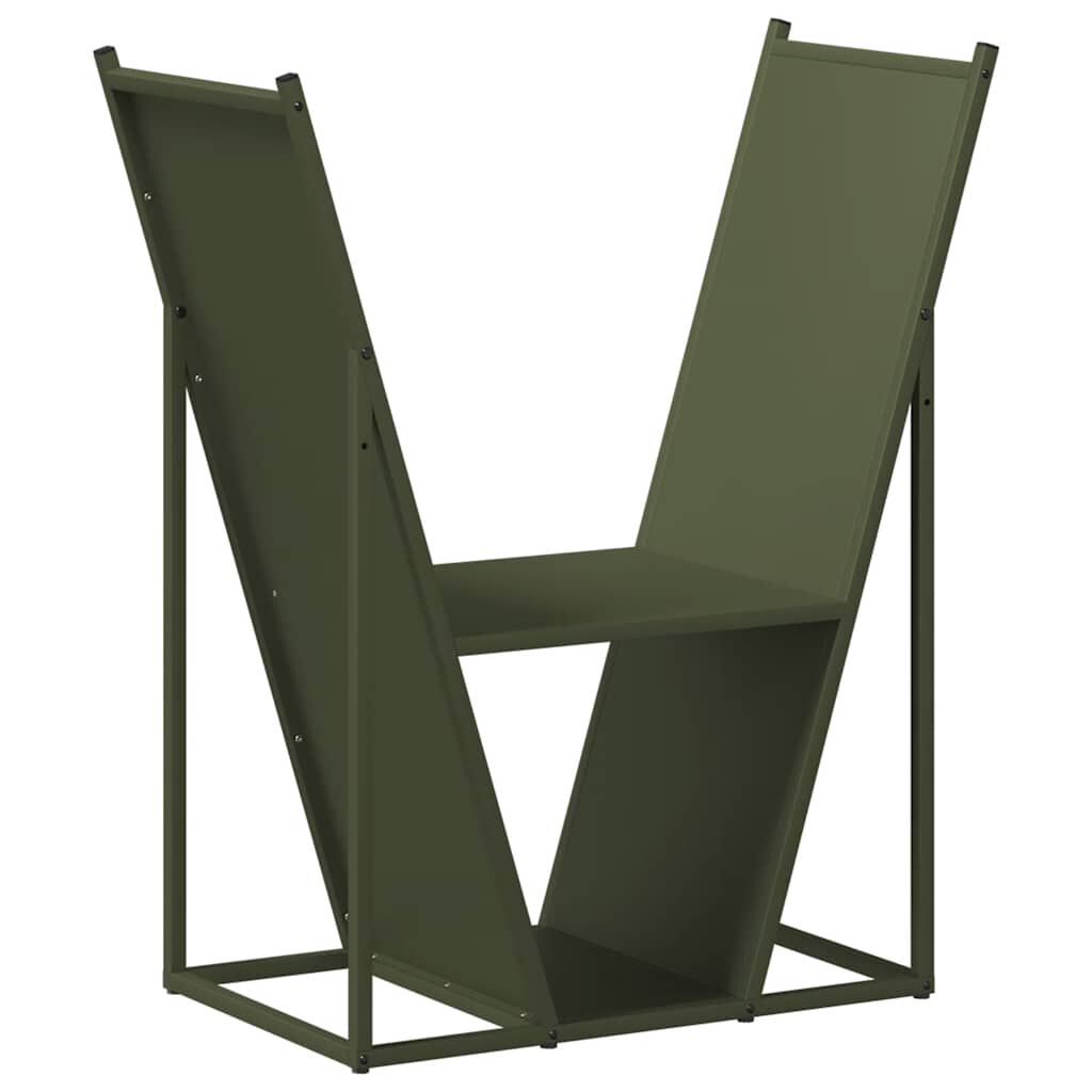 vidaXL Ράφι Καυσόξυλων 69,5x35x81 εκ. Χάλυβας ψυχρής έλασης