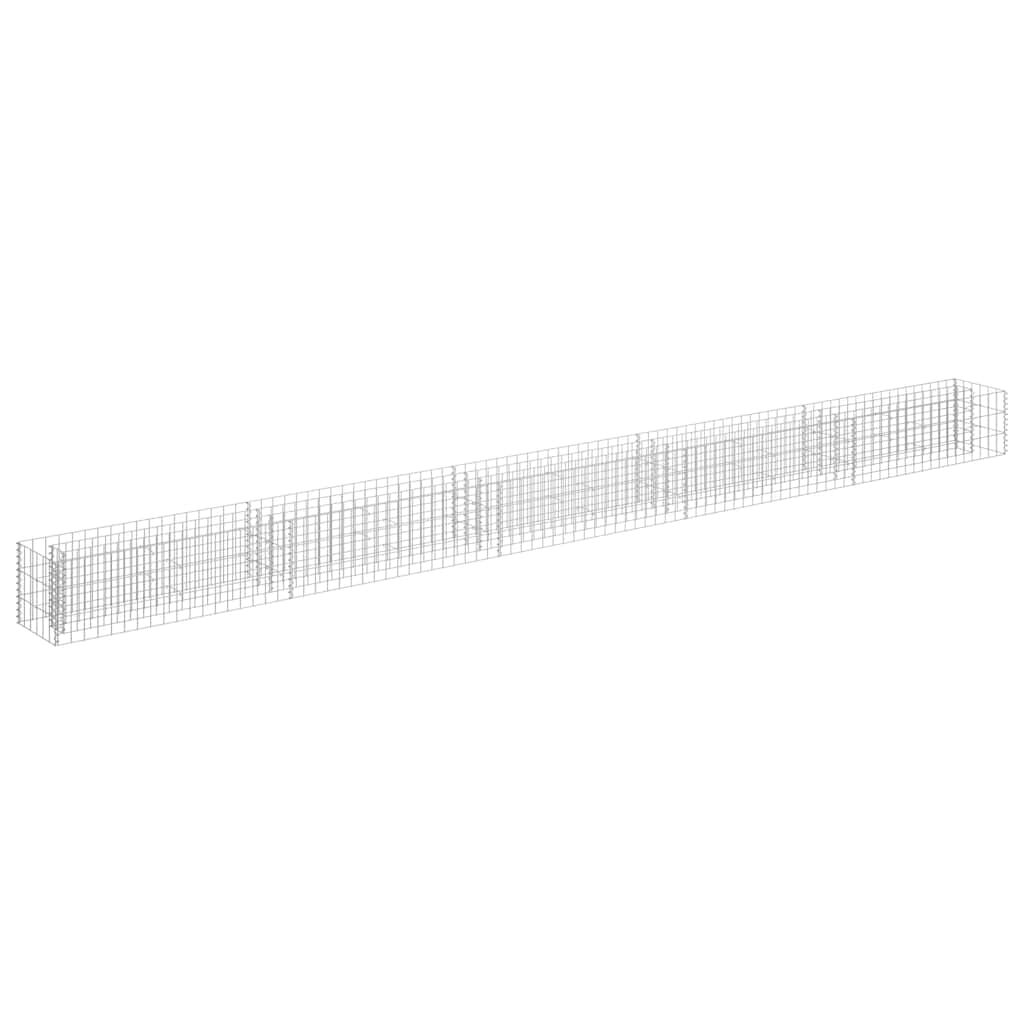 vidaXL Συρματοκιβώτιο-Γλάστρα Υπερυψωμένη 450x30x30 εκ. Γαλβ. Χάλυβας