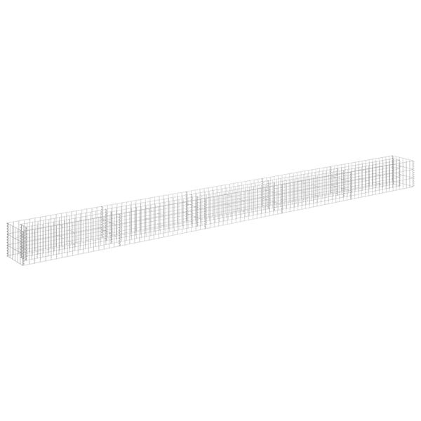 vidaXL Συρματοκιβώτιο-Γλάστρα Υπερυψωμένη 450x30x30 εκ. Γαλβ. Χάλυβας