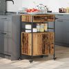 vidaXL Καρότσι Κουζίνας Παλαιό ξύλο 56 x 43 x 89.5 εκ