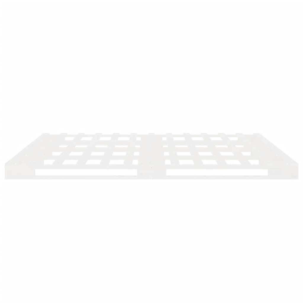 vidaXL Σκελετός Κρεβ. Χωρίς Στρώμα Λευκό 160x200 εκ Μασίφ Πεύκο