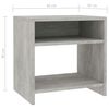 vidaXL Κομοδίνα 2 τεμ. Γκρι Σκυροδέματος 40x30x40 εκ. από Επεξ. Ξύλο