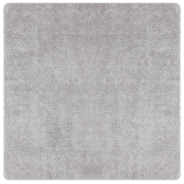 vidaXL Αντιολισθητικό Σαγκί Χαλάκι Γκρι 120 x 120 cm PP