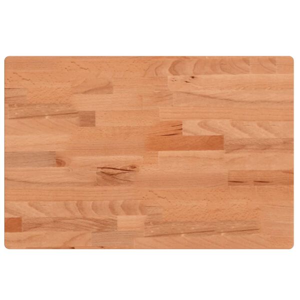 vidaXL Πάγκος Μπάνιου 60x40x4 εκ. από Μασίφ Ξύλο Οξιάς