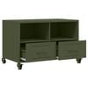 vidaXL Έπιπλο Τηλεόρασης Πράσινο Λαδί 68x39x43,5 εκ. από Ατσάλι