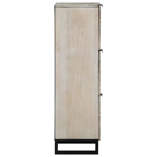 vidaXL Ντουλάπες & ράφια αποθήκευσης μέσων Λευκό και Μαύρο