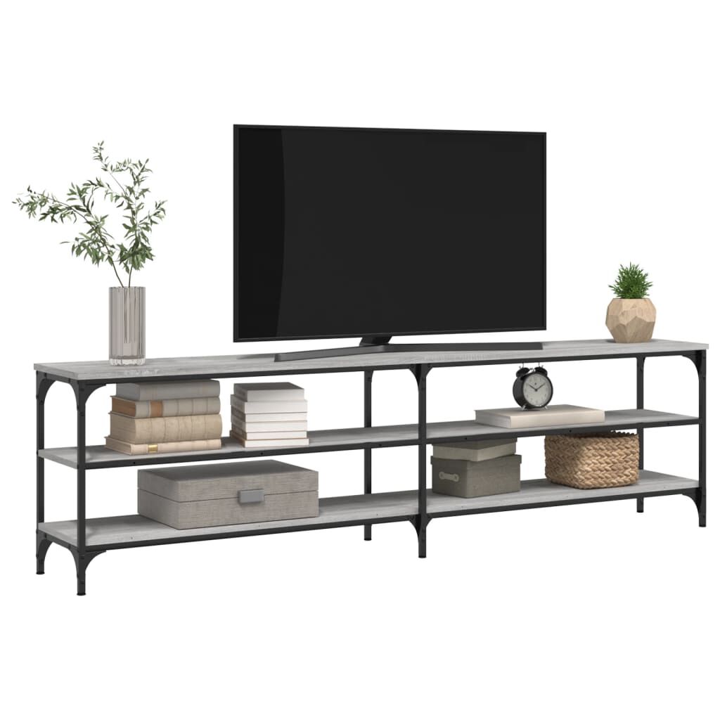vidaXL Έπιπλο Τηλεόρασης Γκρι Sonoma 180x30x50 εκ. Επεξ. Ξύλο