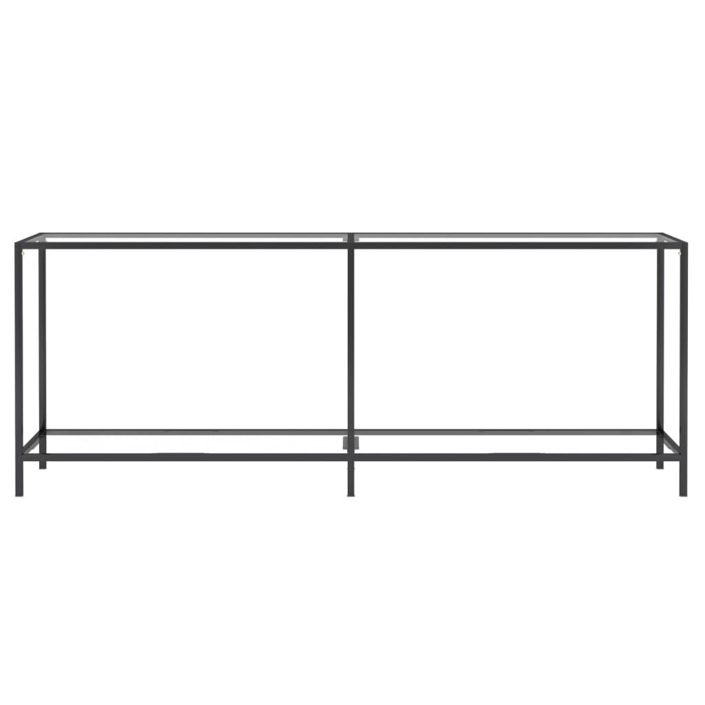 vidaXL Τραπέζι Κονσόλα Διαφανές 200 x 35 x 75,5 εκ. από Ψημένο Γυαλί