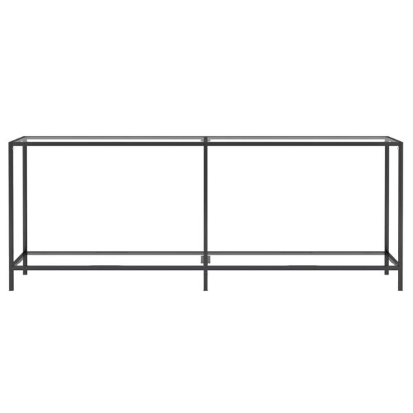 vidaXL Τραπέζι Κονσόλα Διαφανές 200 x 35 x 75,5 εκ. από Ψημένο Γυαλί