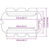 vidaXL Πανί Ανταλλακτικό για Κούνια Κήπου Μπλε 150/130 x 105/70 εκ.