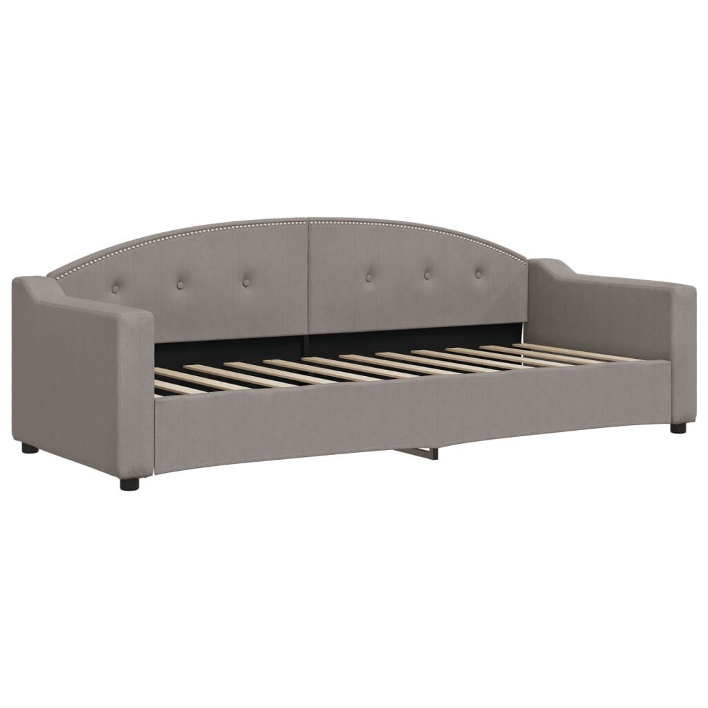 vidaXL Καναπές Κρεβάτι Συρόμενος Taupe 80 x 200 εκ. Υφασμάτινος