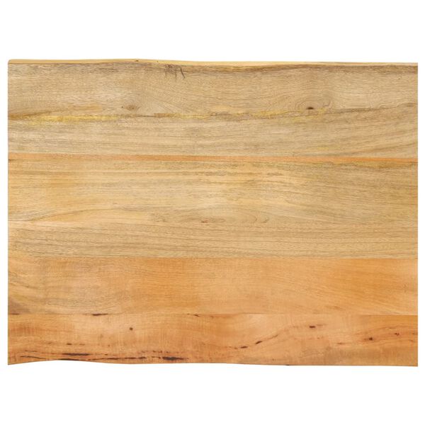 vidaXL Επιφάνεια Τραπεζιού 90x60x2,5 εκ. Live Edge Μασίφ Ξύλο Μάνγκο