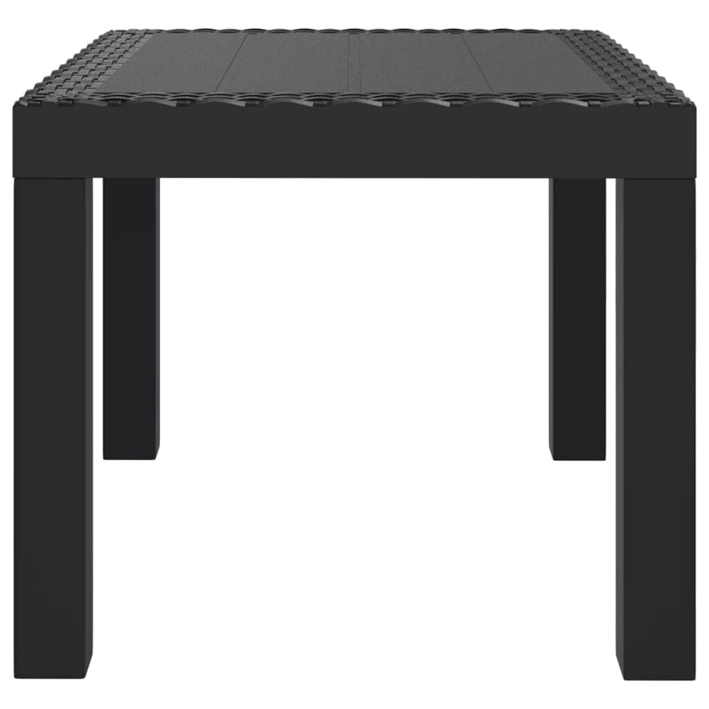 vidaXL Τραπέζι Κήπου Ανθρακί 59 x 47 x 40 εκ. Πολυπροπυλένιο