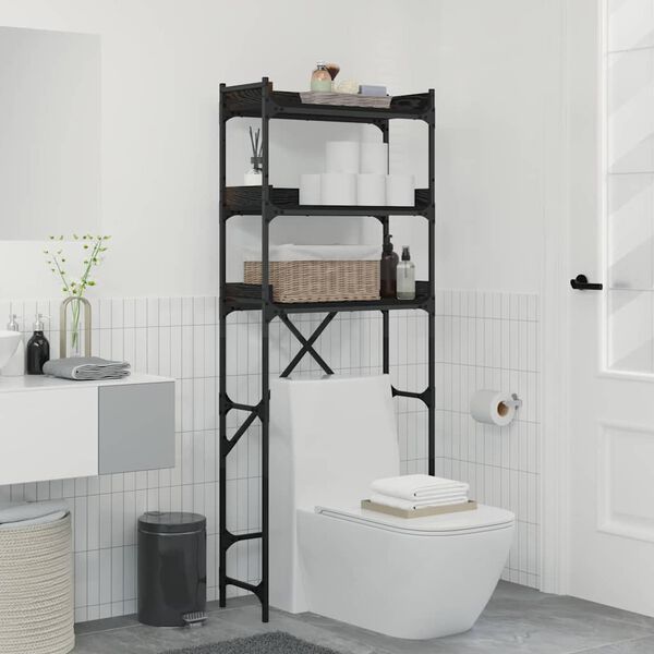 vidaXL &Rho;ά&phi;&iota;&alpha; &pi;&lambda;&upsilon;&nu;&tau;&eta;&rho;ί&omicron;&upsilon; &rho;&omicron;ύ&chi;&omega;&nu; &mu;&epsilon; &rho;ά&phi;&iota; &Mu;&alpha;ύ&rho;&omicron; 0ak 67 x 25 x 163 &epsilon;&kappa;.