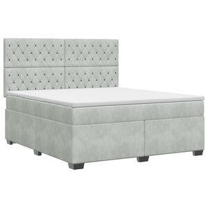 vidaXL &Kappa;&rho;&epsilon;&beta;ά&tau;&iota; box spring &mu;&epsilon; &sigma;&tau;&rho;ώ&mu;&alpha; &Alpha;&nu;&omicron;&iota;&chi;&tau;ό &gamma;&kappa;&rho;&iota; 140 x 200 cm &Beta;&epsilon;&lambda;&omicron;ύ&delta;&omicron;