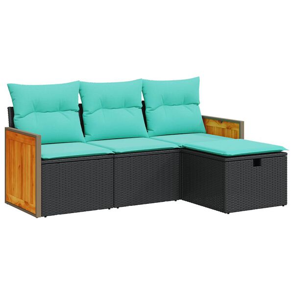 vidaXL &Sigma;&alpha;&lambda;ό&nu;&iota; &Kappa;ή&pi;&omicron;&upsilon; &Sigma;&epsilon;&tau; 4 &Tau;&epsilon;&mu;&alpha;&chi;ί&omega;&nu; &mu;&epsilon; &Mu;&alpha;&xi;&iota;&lambda;ά&rho;&iota;&alpha; &Mu;&alpha;ύ&rho;&omicron; &Sigma;&upsilon;&nu;&theta;&epsilon;&tau;&iota;&kappa;ό &Rho;&alpha;&tau;ά&nu;