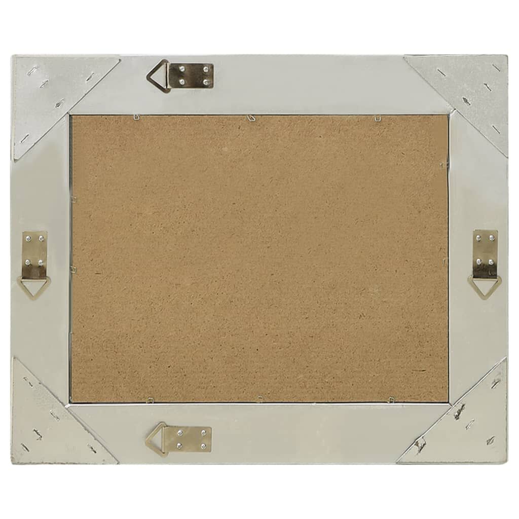 vidaXL Καθρέφτης Τοίχου με Μπαρόκ Στιλ Ασημί 60 x 40 εκ.