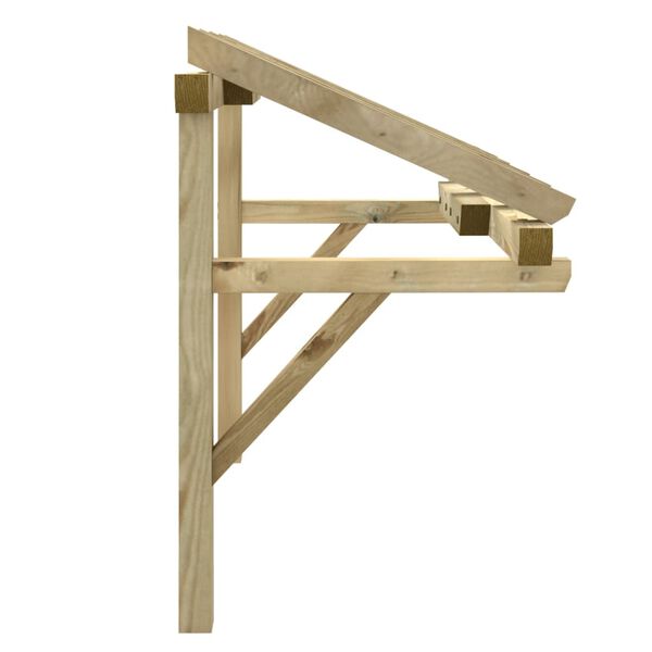 vidaXL Στέγαστρο Πόρτας 150 x 100 x 100 εκ. από Ξύλο Πεύκου